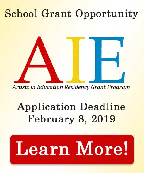 Artist in Education Grant Opportunity ad